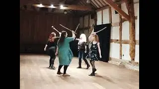 Raggedstone practicing Hounds of Annwn. Self penned border dance.Nov 2023.