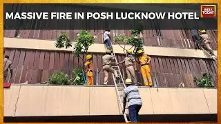 Lucknow Hotel Fire: 2 Dead 10 Injured In Massive Fire At Lucknow Hotel: CM Yogi Meets Injured