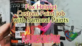 Repainting Helmet Using Spray Cans / Fox Proframe Custom Paint Job