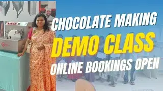 online chocolate making workshop demo class.