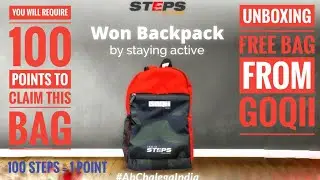 GOQii backpack unboxing #betheforce #India Step Challenge