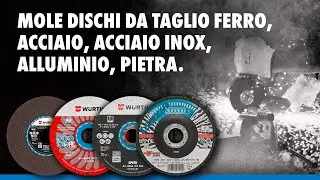 Mole dischi da taglio ferro, acciaio, acciaio INOX, alluminio, pietra | W&uuml;rth Italia