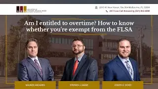 Am I entitled to overtime? - Law Offices of Arcadier, Biggie & Wood