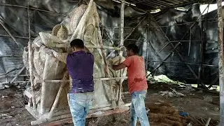 Durga Maa Making | Making of Durga mata with plaster of Paris using Mould