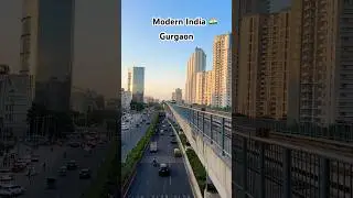Gurgaon, India. #gurgaon #gurugram #delhi #city #citylife #metro #infrastructure #citytour #reels
