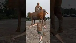 Unblocked & Unreal: The Most Epic VFX Bull Ride You&rsquo;ll See Today 🎬🐂 VFX #Cowboy #Unblocked #Shorts