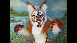 Mottled Saber Cat  - Swaying Tail Demo - Must be 18 or older to order