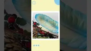 Feather Tray - Rainbow Colors