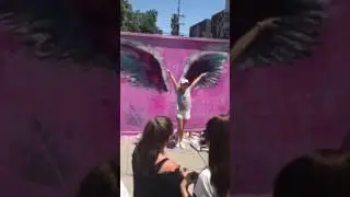 KRS Dance Sidney Enjoying Colette Miller Wings Melrose Ave, Los Angeles CA