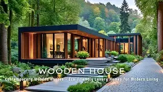 Earthbound Elegance: Contemporary Wooden Homes in Harmony with Nature