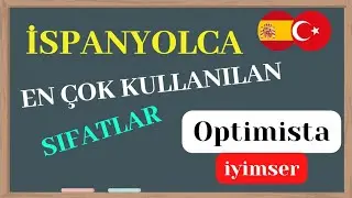 🔴🇪🇦İspanyolca 70 En çok gerekli sıfat öğren #ispanyolca #ispanyolcaöğrenmek #ispanyolcatürkçe