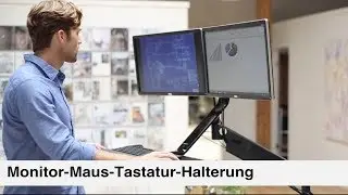 Gesunder Sitz-Steh-Computerarbeitsplatz