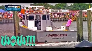 Clam Slam Boat Docking Contest 2015 Cape Charles Eastern Shore Virginia Jim Baugh Outdoors TV