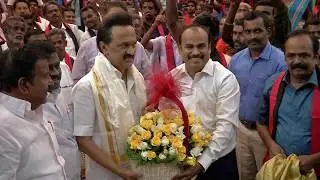 3000 Cadres from other parties joined DMK - President M.K.Stalin presided over the event