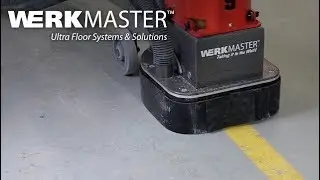 See How to Easily & Safely Remove Yellow Safety Lines with a WerkMaster Concrete Floor Grinder