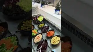 Food at the Sky Team Lounge at Terminal 1 of Dubai International Airport (DXB) in the UAE
