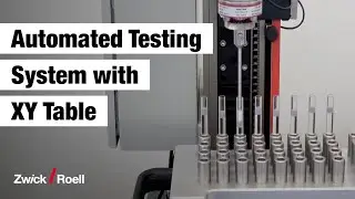 Automated testing system with xy table