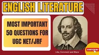 Ugc net English literature  most important questions for ugc net/jrf Exam 2025 #englishliterature