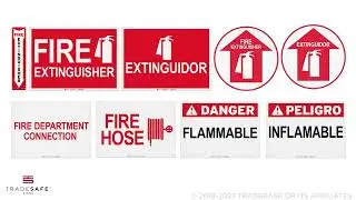 TRADESAFE Fire Safety Signs: Redefining OSHA Fire Safety