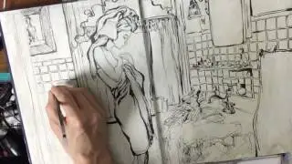 Pen and Ink Drawing: Dorian Vallejo