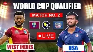 West Indies Vs United States Today Cricket Live Match 2023 |ICC ODI Cricket World Cup Qualifier 2023
