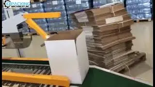 Water bottle dropping type cartoning machine automatic side push drop encasing line