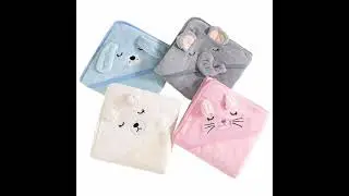 Baby Hooded Bath Towel or sleeping blanket for boys & girls #towel #children #beautifuldesign