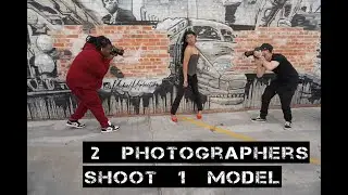 2 PHOTOGRAPHERS SHOOT 1 MODEL