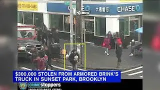 3 men steal $300,000 from armored truck in Brooklyn