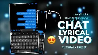 How To Make Messenger Chat Lyrical Video on Alight Motion