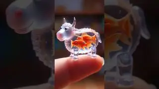 Crystal Clear Miniature Animals | Cute Small Animal#ai #smallanimal #shorts#miniature#trending