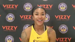 LA Sparks 2021 Draft Pick Jasmine Walker Training Camp Availability May 1