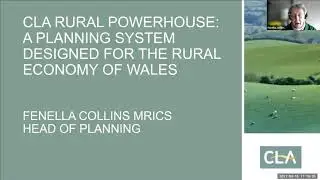 Planning Policy to Aid Rural Business Growth, a CLA Cymru Webinar, 16 March 2021.