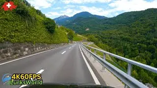 Driving in Switzerland - Glacier 3000 to Aigle - 4K60 Road Trip