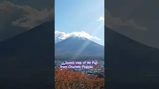 Iconic view of Mt Fuji from Churieto Pagoda #japan #tokyo #travel #travelling #travelvlog #mtfuji