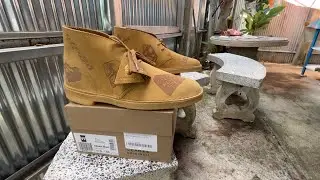 รองเท้า Clarks desert boot x Bape ขอบคุณ Mr. Yuki Sekita