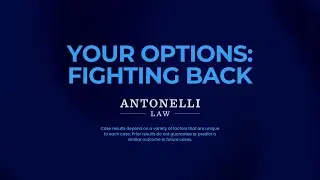 What are your options? Fighting back