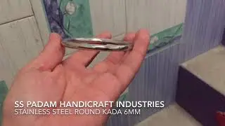Stainless Steel Round Punjabi Kada | SS Padam Handicraft Industries | SD Mix