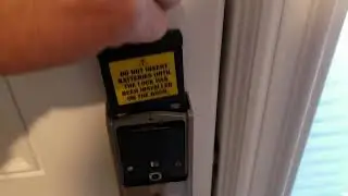 DR Horton smart home front door lock battery replacement.