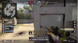 NAF-FLY's VAC Shot with AWP on Overpass vs Astralis @ ELEAGUE Season 2