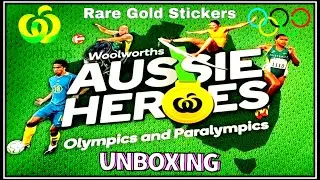 Найдены редкие золотые наклейки | Распаковка | Наклейка Woolworths Aussie Heroes Olympics & Paralympics | 2021