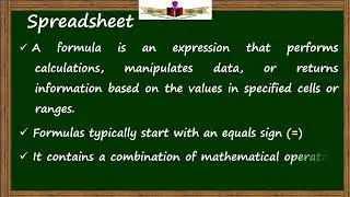 Introduction to Spreadsheet Software