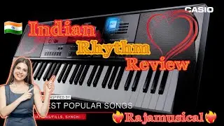 Indian rhythm Review 👌 By Rajamuscial Casio Ctx 9000IN Paino Keyboard | The Powerful Paino | 🎹
