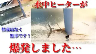 水中ヒーターが爆発！！危機一髪でした
