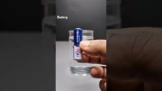 Salt water vs Battery magic || Simple science experiment at home #experiment #battery #science