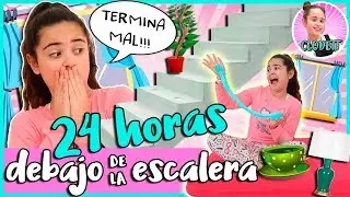 24 HORAS DEBAJO de la ESCALERA de MI NUEVA CASA!! Paso UN DÍA debajo de la ESCALERA y PASA ESTO