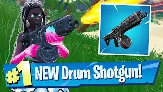 NEW Drum Shotgun Gameplay - Fortnite Battle Royale