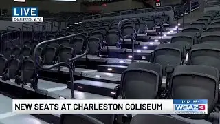 New seats at Charleston Coliseum
