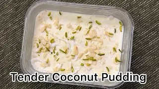 Tender Coconut Pudding l Easy Pudding #asmr #southsavoury