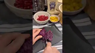 Салат из красной капусты 🥗 #салат #простойрецепт #здороваяеда #еда
